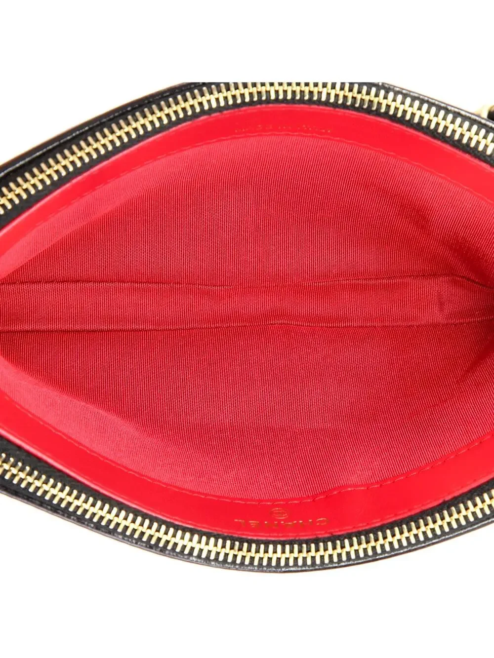 Chanel Cc Double Zip Clutch With Chain #343066C26B